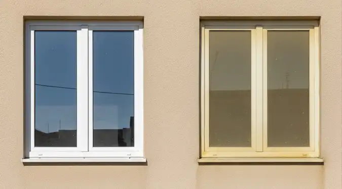 علت تغییر رنگ پنجره دوجداره UPVC