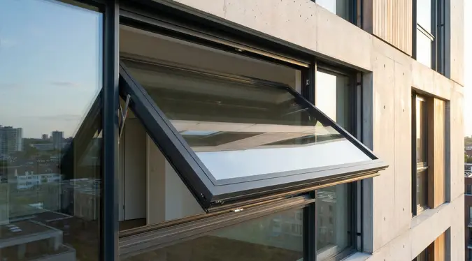 پنجره دوجداره محوری پیوت